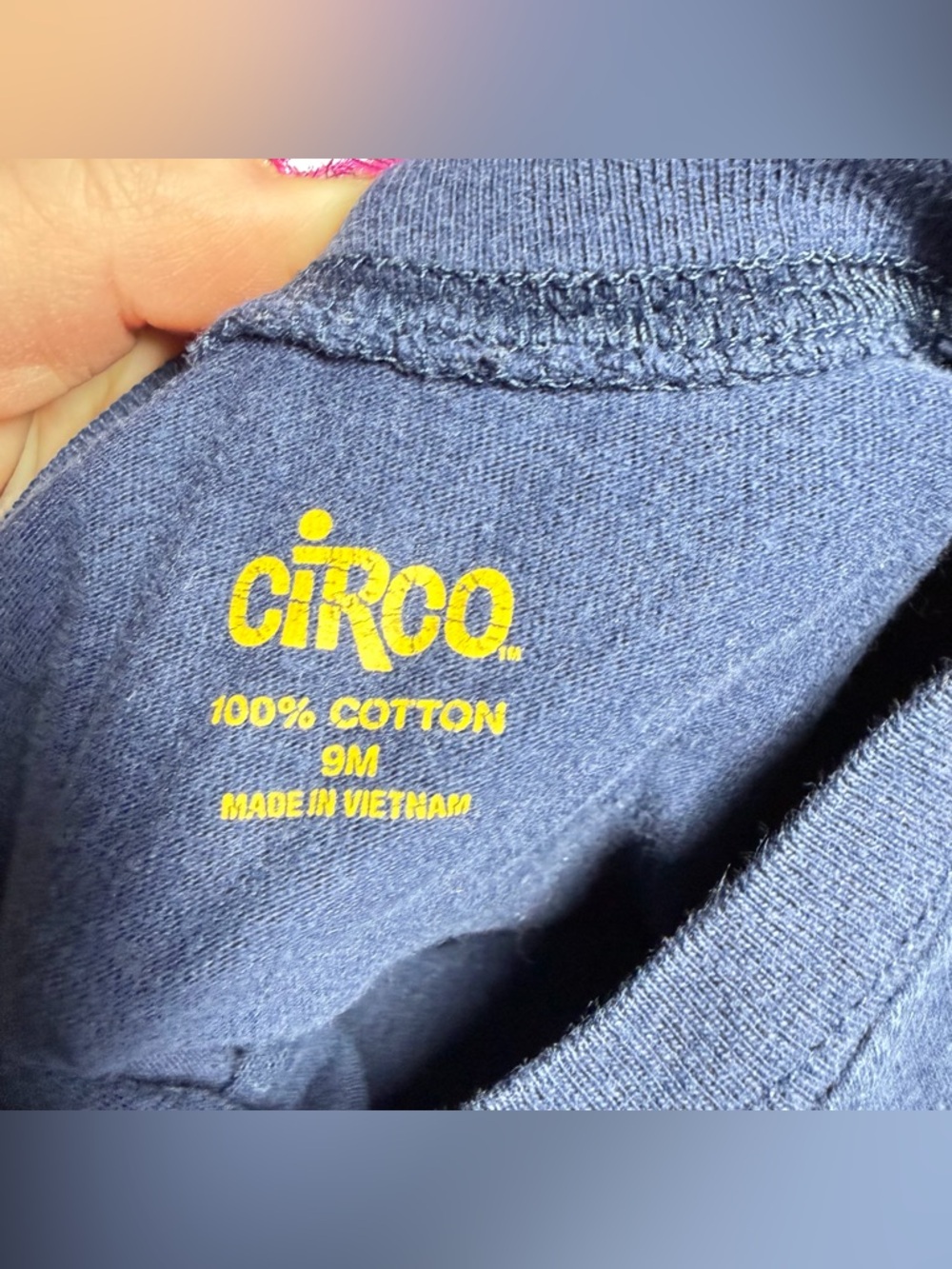 Bundle of Baby Shirts Tops Onesies Size 9 Months Carter’s Blue Fleece Winter - Picture 8 of 16